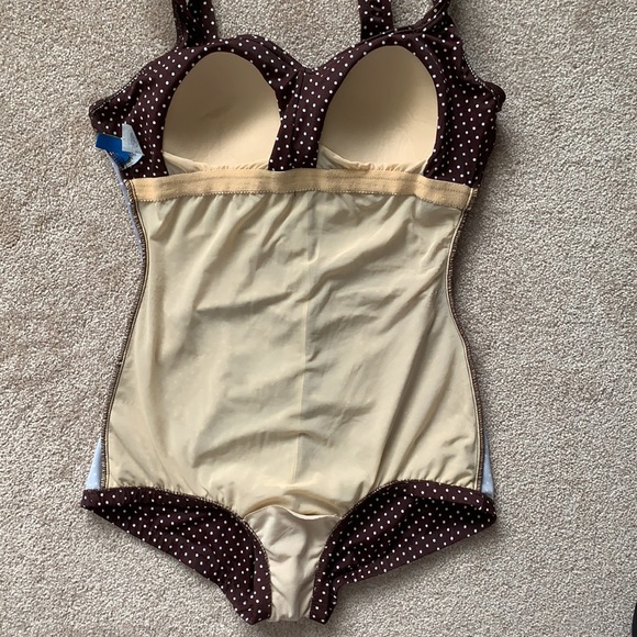 Maxine Vintage Polkadot One Piece Swim Suit - Picture 7 of 8